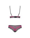 Tulia Ensemble 2 pcs - Noir et Fuchsia